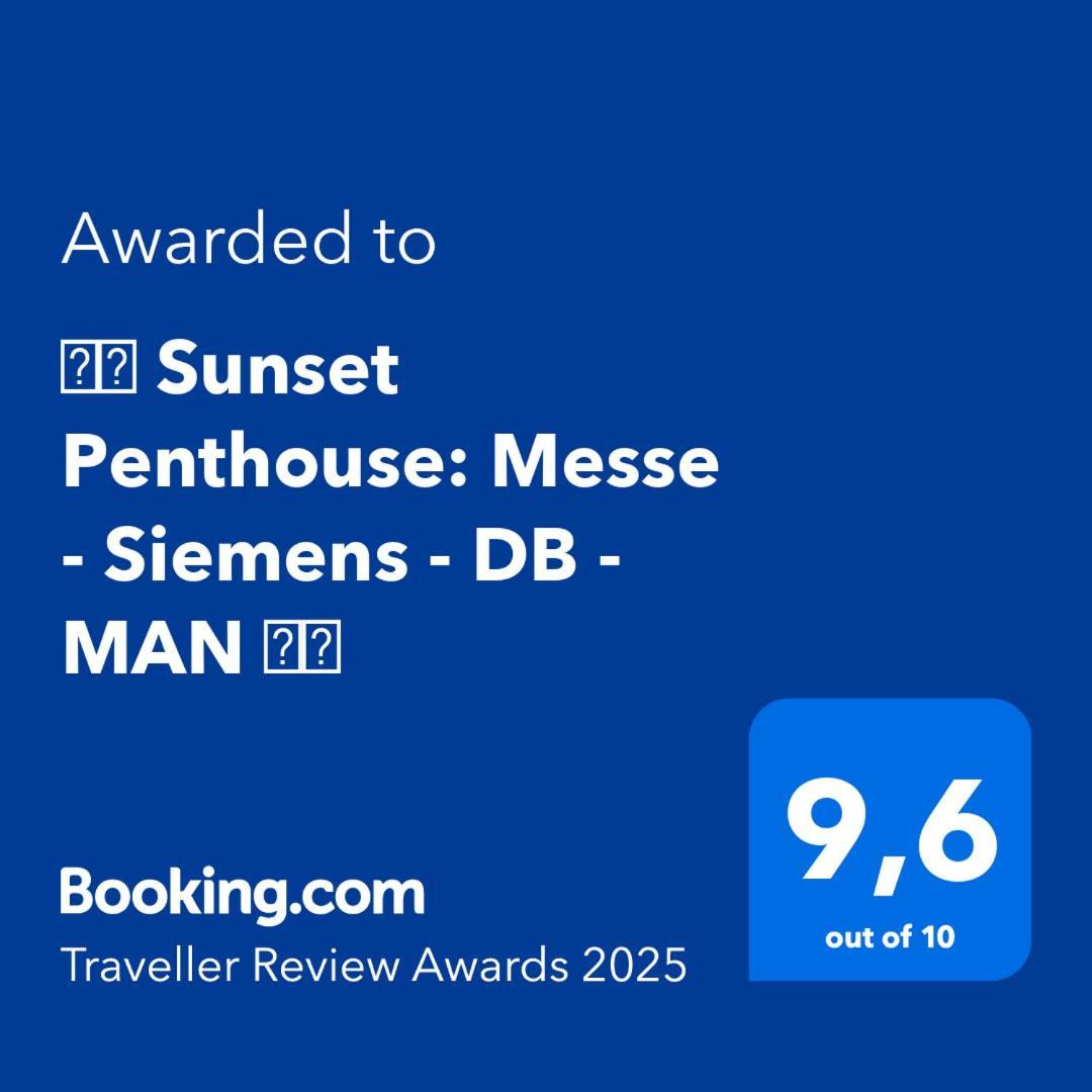 Apartmán ⸨⸩ Sunset Penthouse: Messe - Siemens - Db - Man ⸨⸩ Norimberk Exteriér fotografie